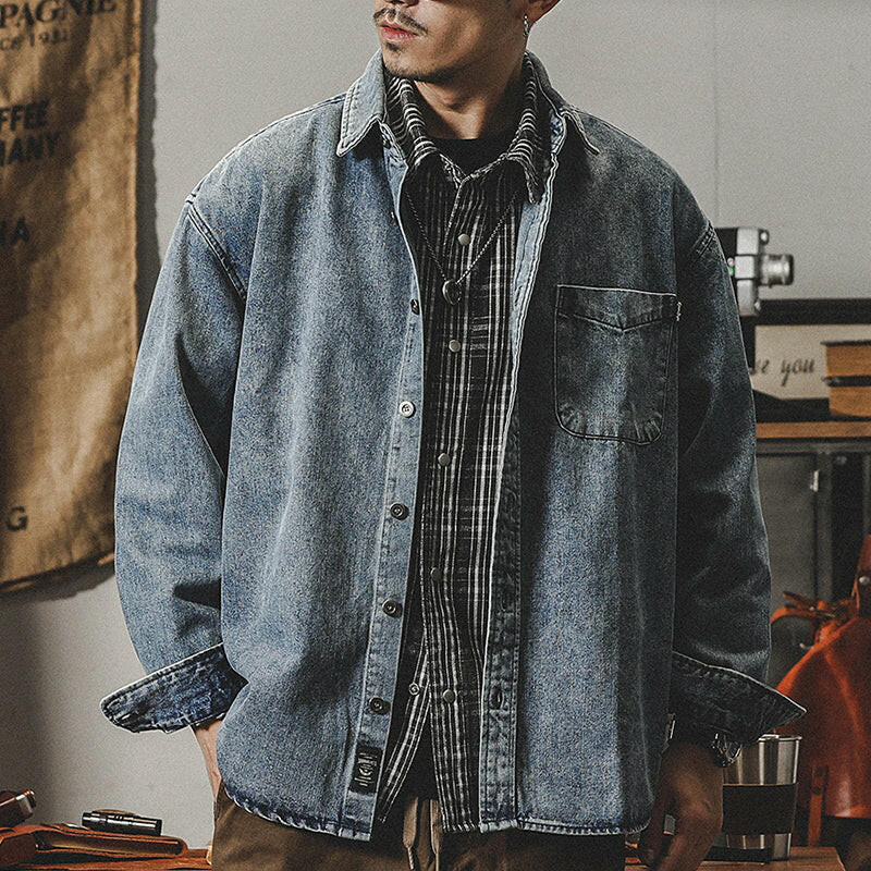 Retro Denim Men's Jacket P0071.
