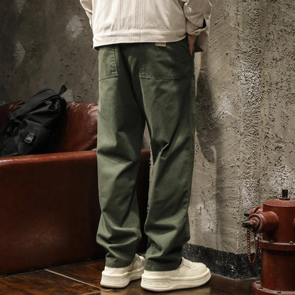 Straight Leg Loose Long Pants A1023