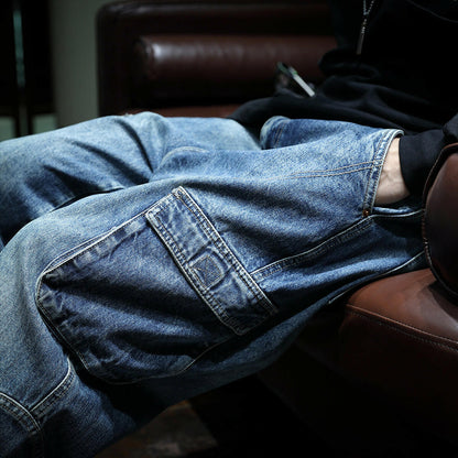 Multi-pocket Loose Men's Pants P0037.