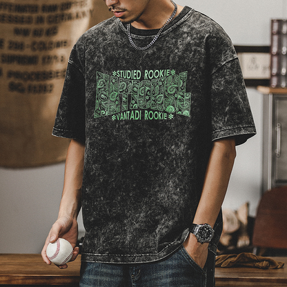 American Retro T-shirt Men's Short-sleeved A0921