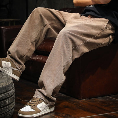 Jeans Straight Casual Long Pants A1034