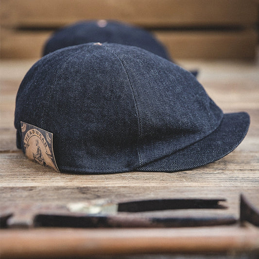 British Denim Newsboy Cap A0583