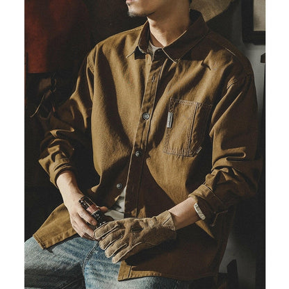 Long-sleeved Cotton Shirt P0080.