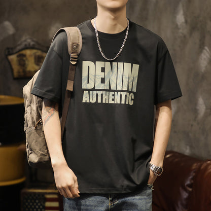 Round Neck Short-sleeved T-shirt A1014