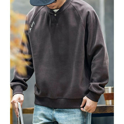Heavyweight Collar Long-Sleeved T-shirt A0402