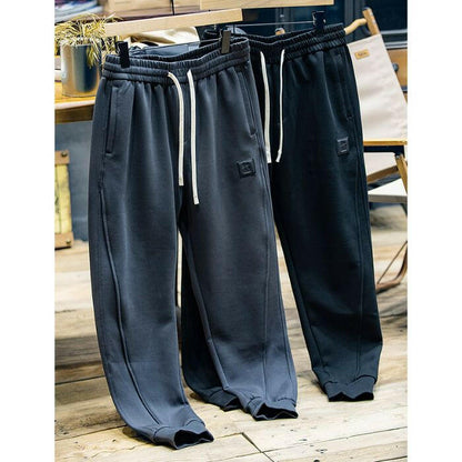 Drawstring Large Size Stretch Casual Pants A0435