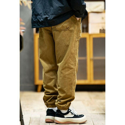 Cotton Drawstring Loose Casual Pants A0521