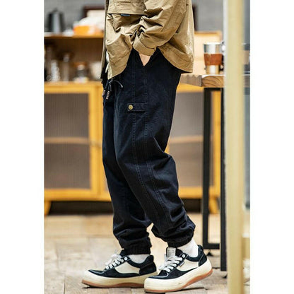 Cotton Drawstring Loose Casual Pants A0521