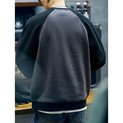 Padded Loose Round Neck Sweatshirt A0548