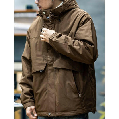 Hooded Loose  thickened Casual Jacket A0658