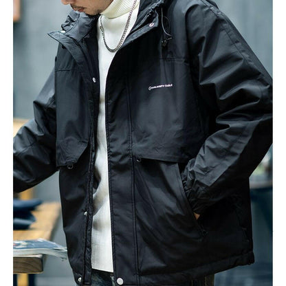 Hooded Loose  thickened Casual Jacket A0658